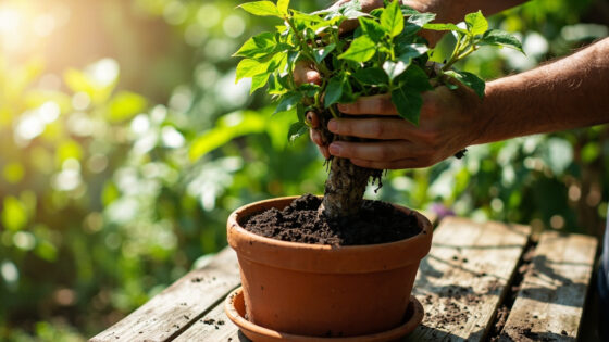 how to repot money tree