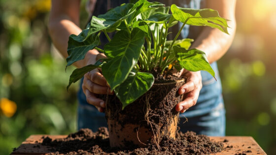 how to repot philodendron