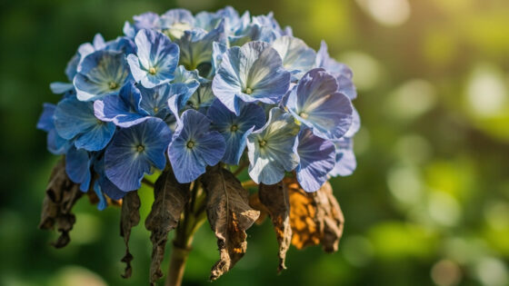 hydrangeas wilting