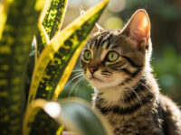 is snake plant toxic to cats