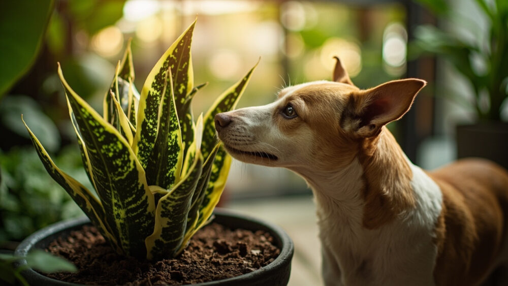 is snake plant toxic to dogs