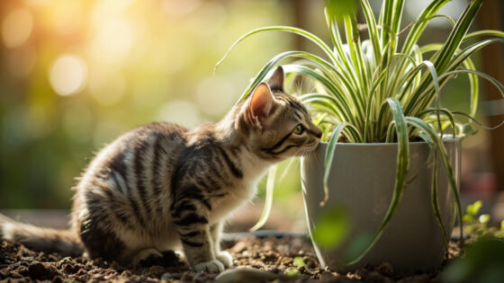 is spider plant toxic to cats