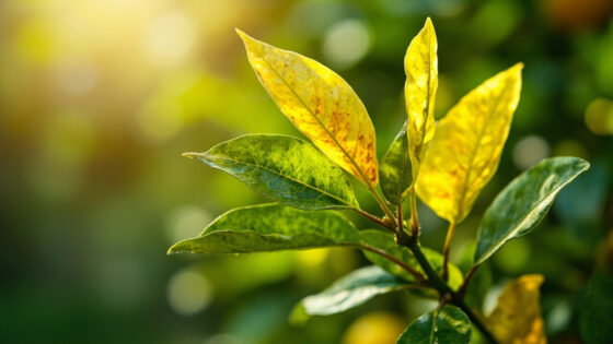 lemon plant leaves turning yellow