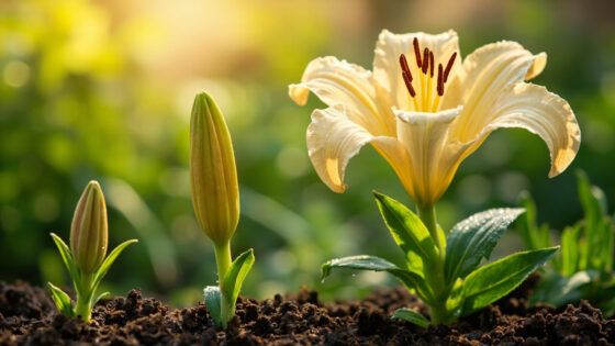 lilies growing stages