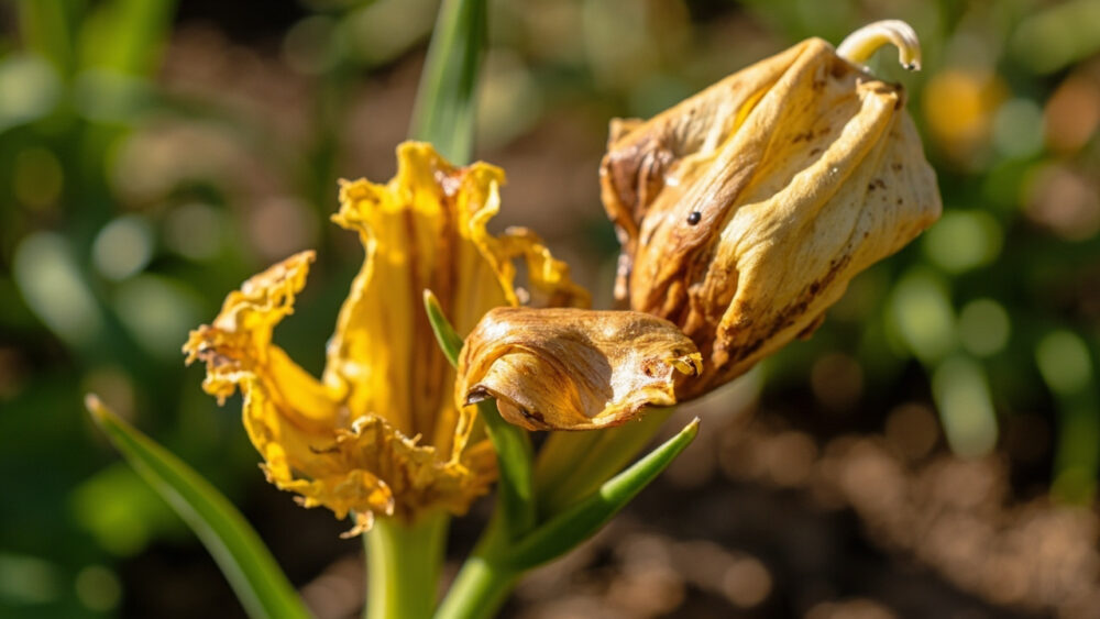 lilies wilting