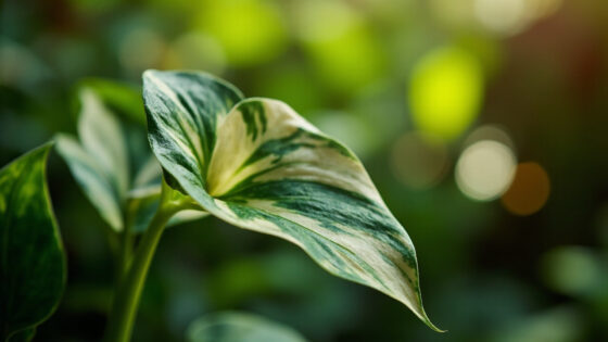 marble queen pothos leaves curling