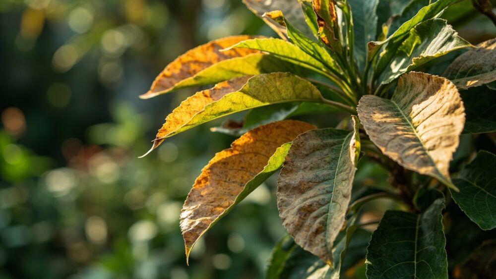 money tree leaves turning brown