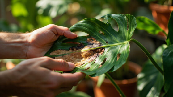 monstera brown tips
