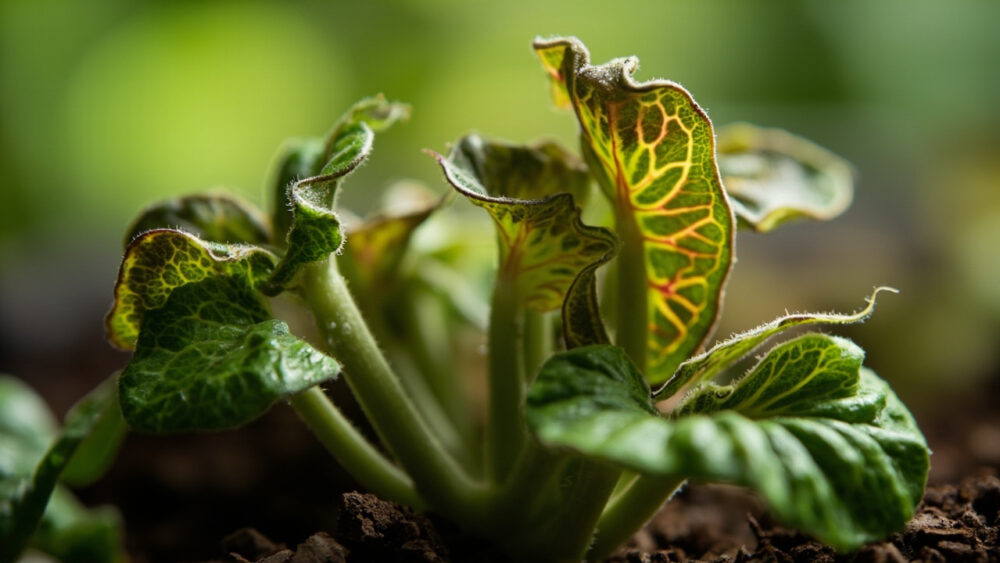 nerve plant leaves curling