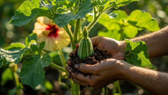 okra growing stages