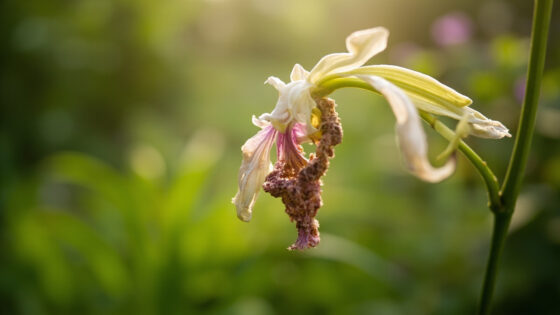 orchid drooping