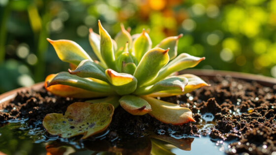 overwatered crassula