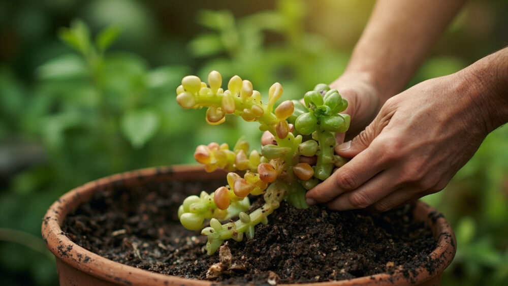 overwatered jade plant