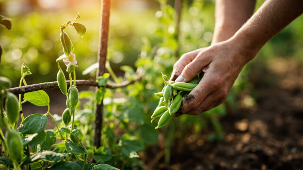 peas growing stages