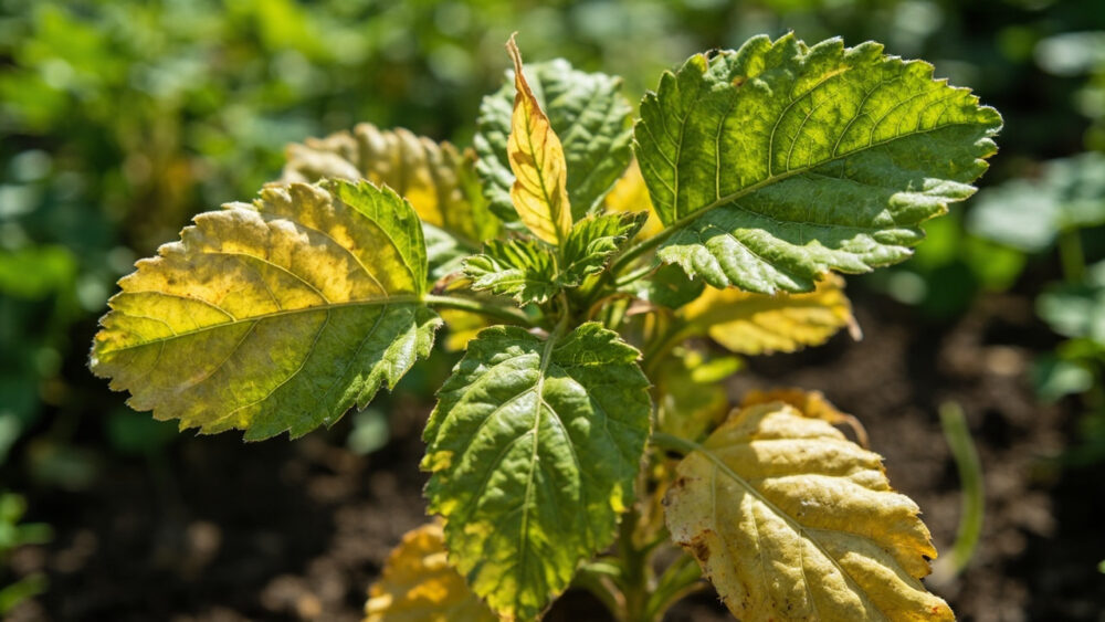 potatoes leaves turning yellow