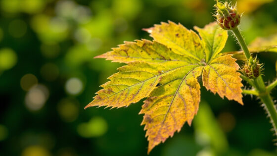 raspberries leaves turning yellow