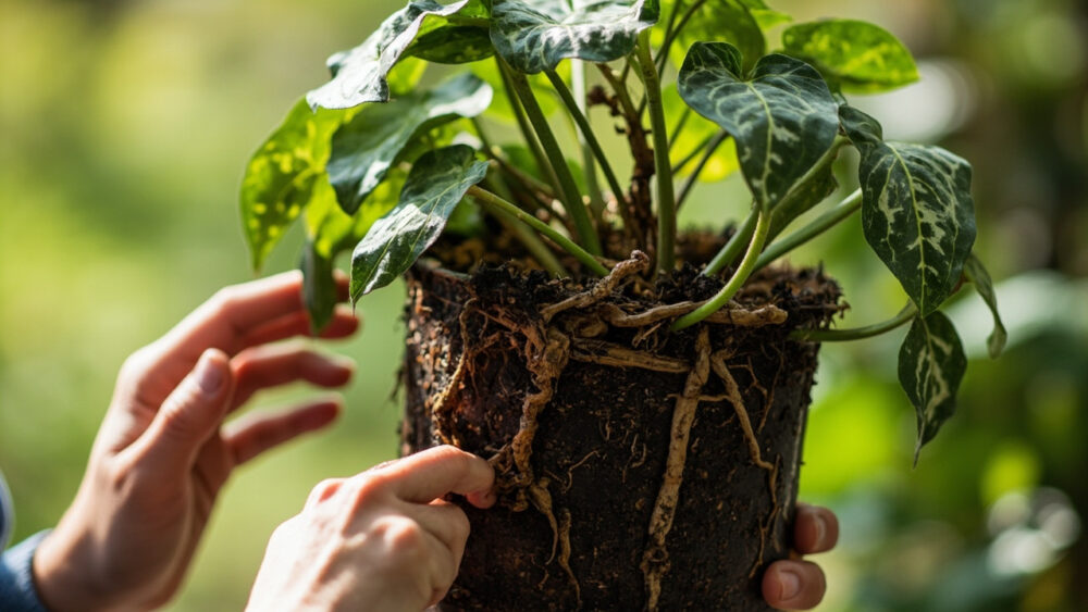 satin pothos root rot