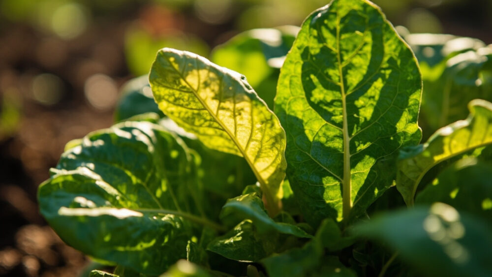 spinach leaves turning yellow