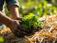 straw bale gardening