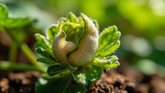 strawberry plant leaves curling