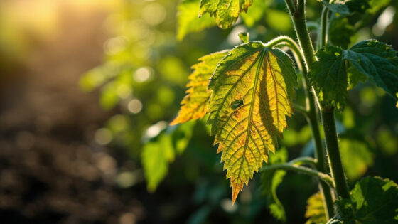 tomato plant leaves turning yellow