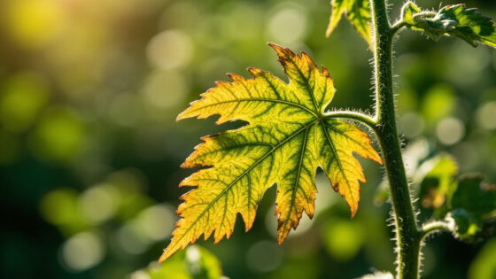 tomatoes leaves turning yellow