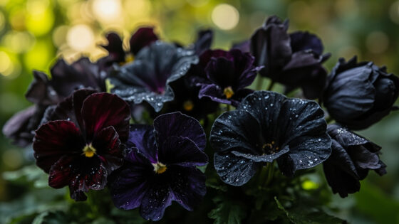 types of black flowers