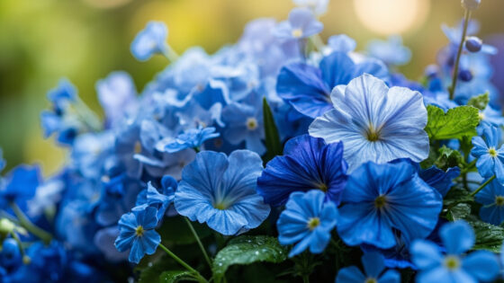 types of blue flowers