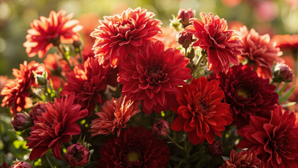 types of red flowers