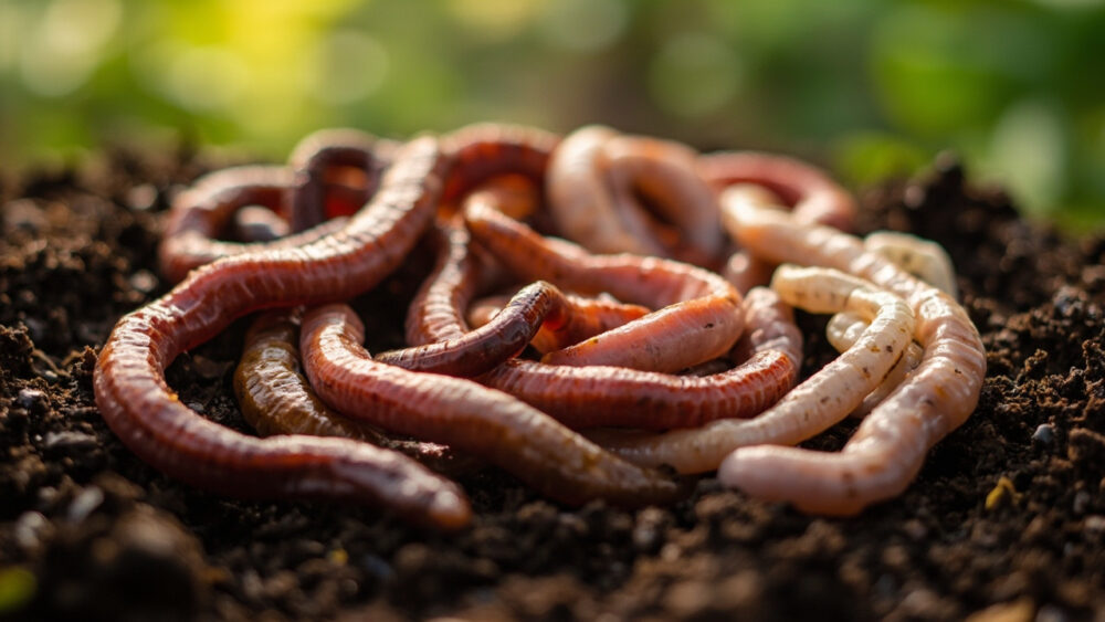 types of worms in soil