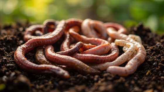 types of worms in soil