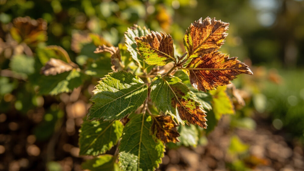 weigela leaves turning brown