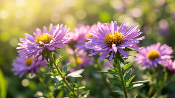 when do asters bloom