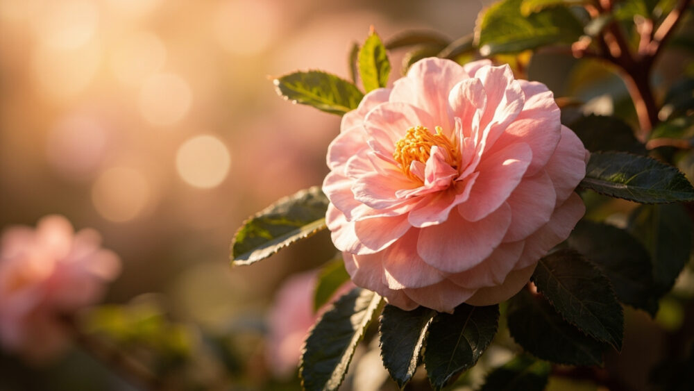 when do camellias bloom