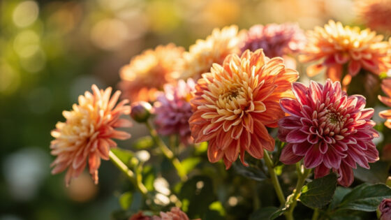 when do chrysanthemums bloom