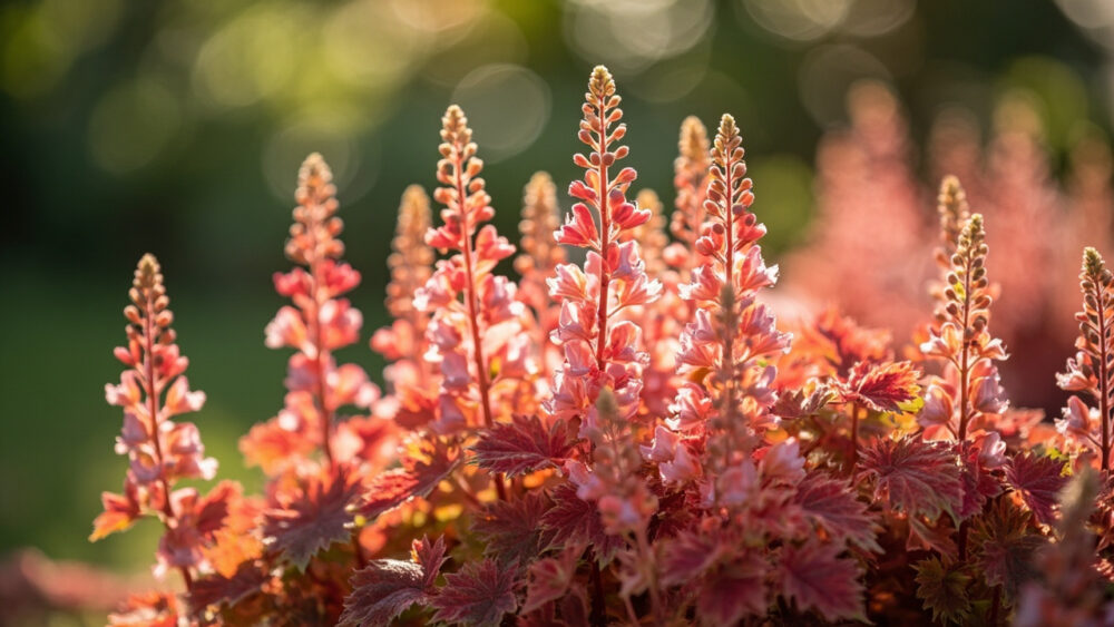 when do coral bells bloom