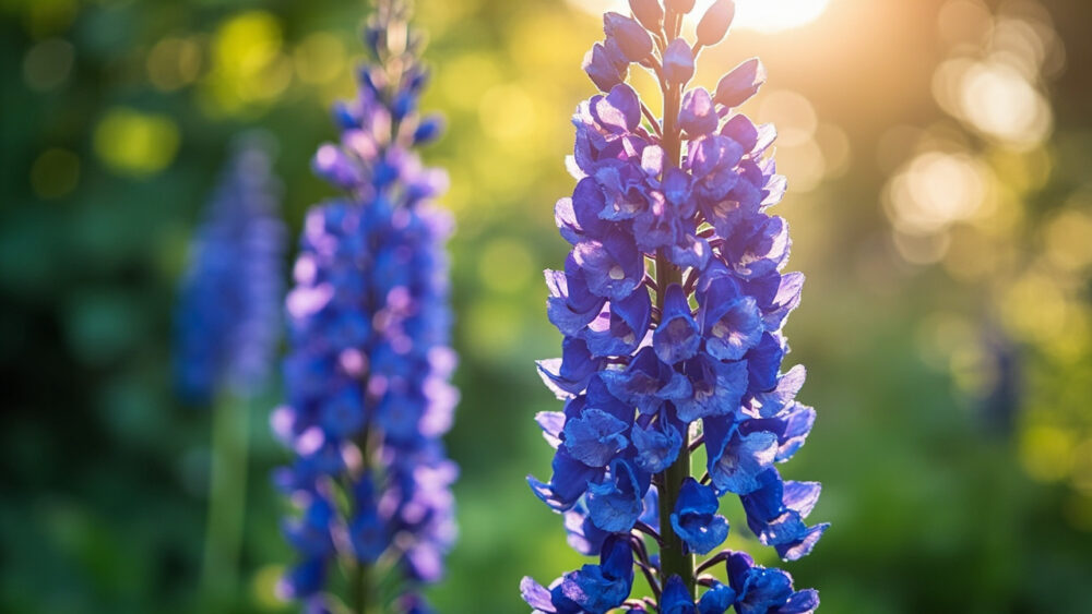 when do delphiniums bloom