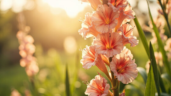 when do gladiolus bloom