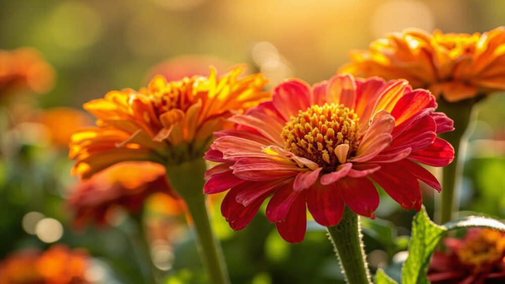 when do zinnias bloom