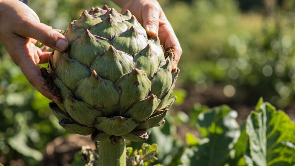 when to harvest artichokes