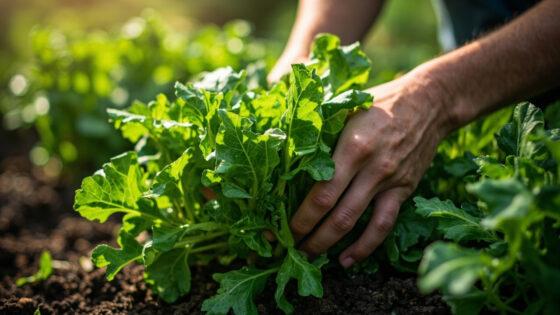 when to harvest arugula