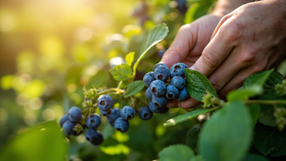 when to harvest blueberries