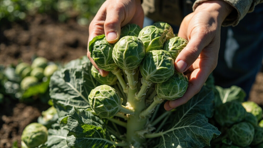 when to harvest brussels sprouts