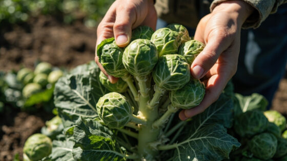 when to harvest brussels sprouts