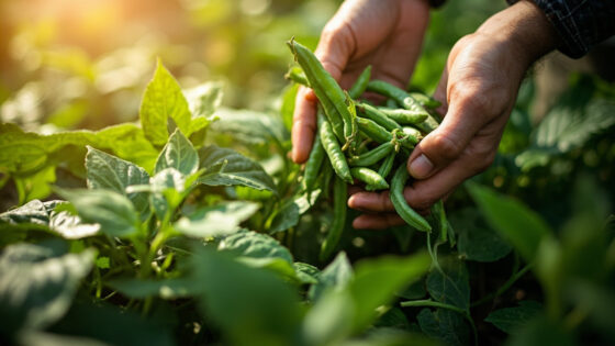 when to harvest bush beans