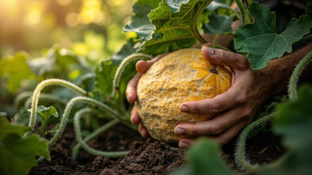 when to harvest cantaloupe