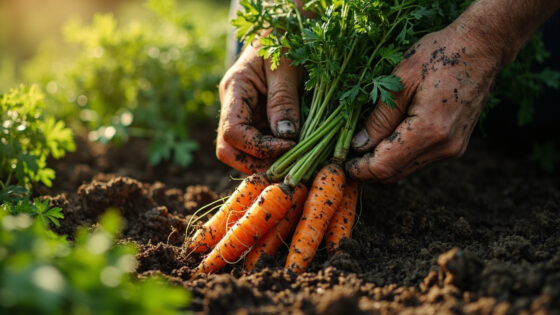 when to harvest carrots