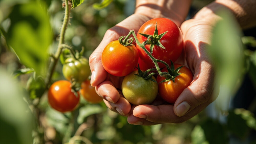 when to harvest cherry tomatoes