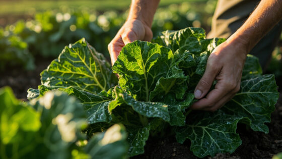 when to harvest collard greens