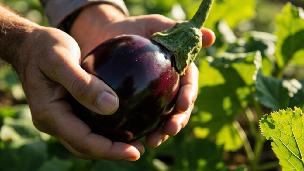 when to harvest eggplant